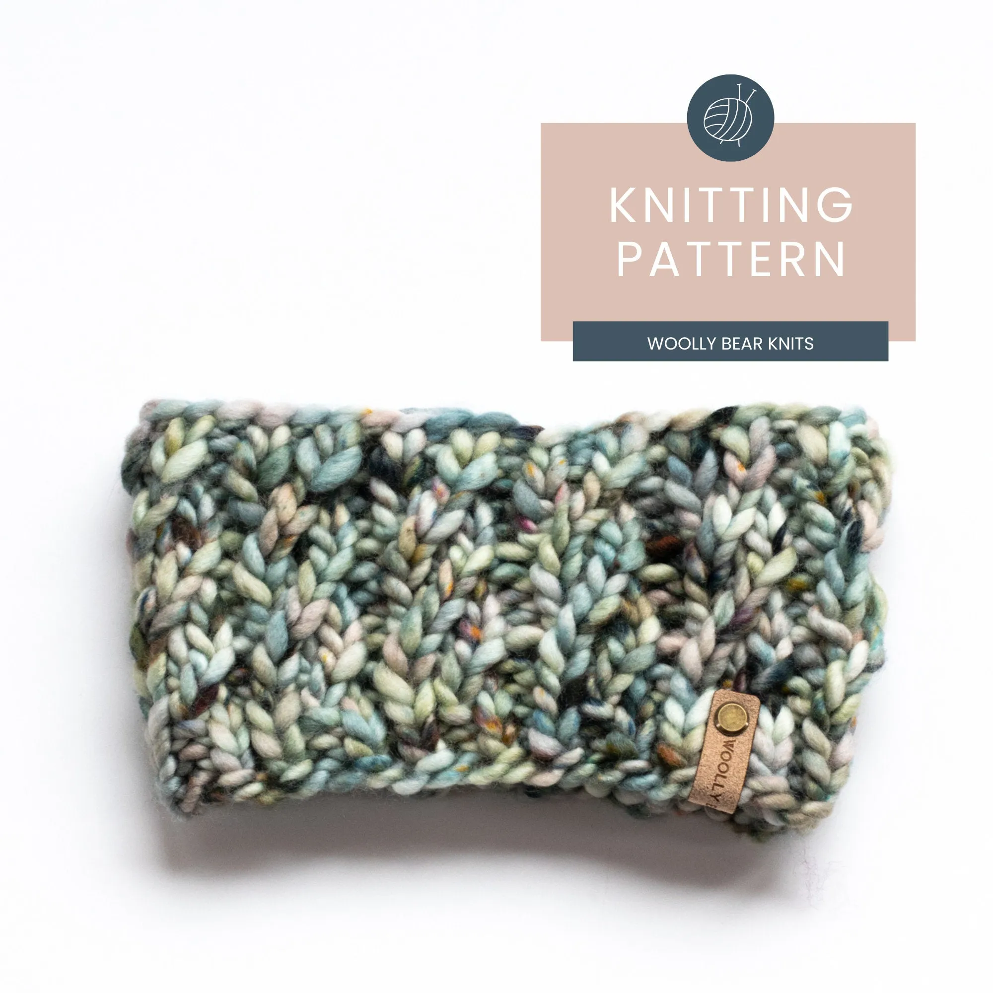 KNITTING PATTERN: Spinnaker Headband, Easy Cable Knit Headband Knitting Pattern for Super Bulky Yarn