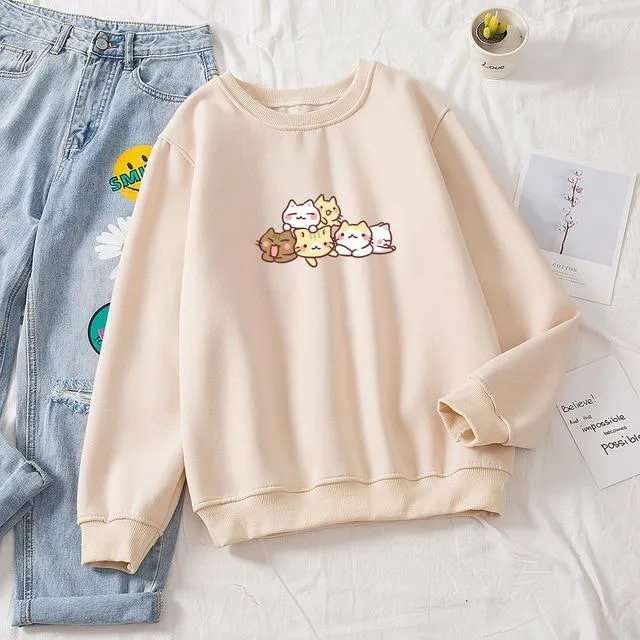 Kwaranting Kitties Pullover Sweater