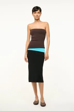 LA SERENA DRESS | EARTH AQUA BLACK