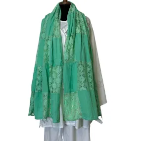 Lisa Luxurious Lace Shawl - Green