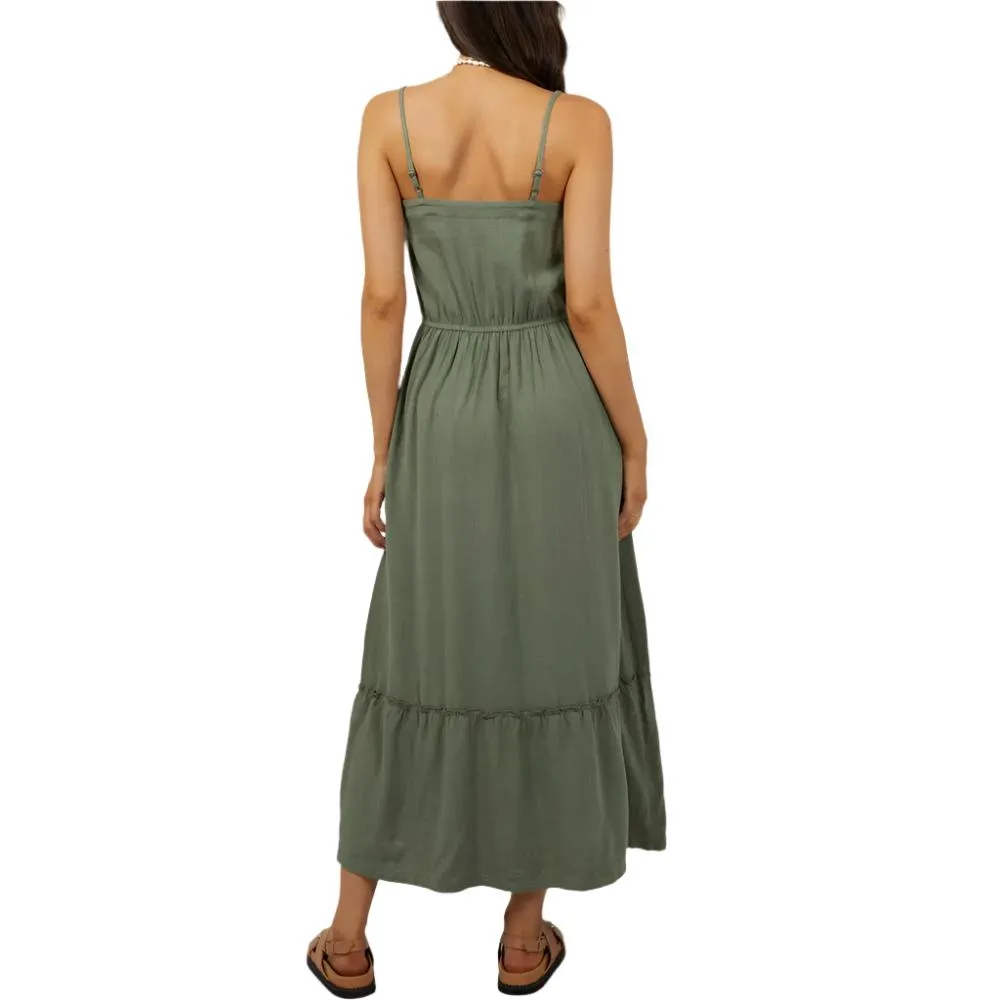 Luxe Linen Maxi Dress - Womens