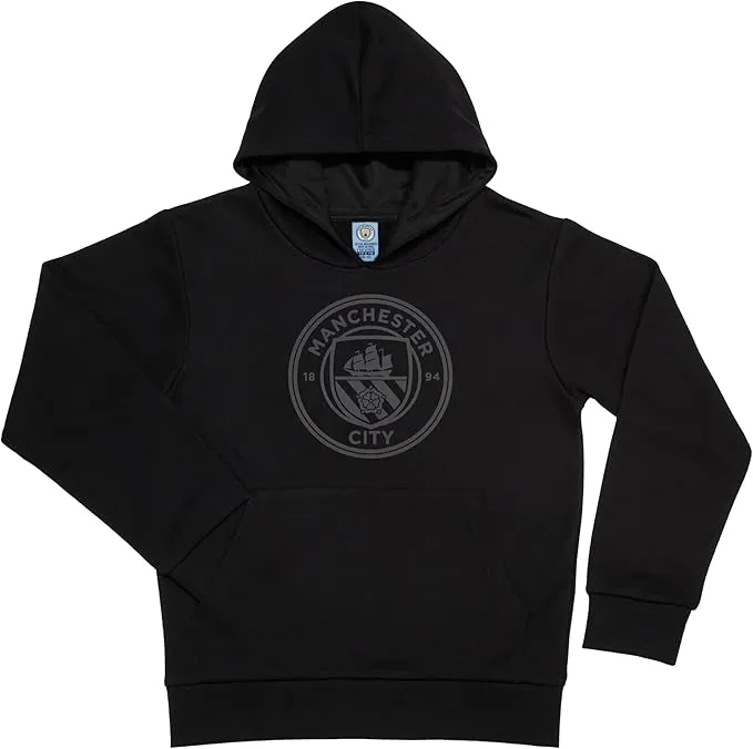 Manchester City Blackout Unisex Youth Cotton Pullover Hoodie