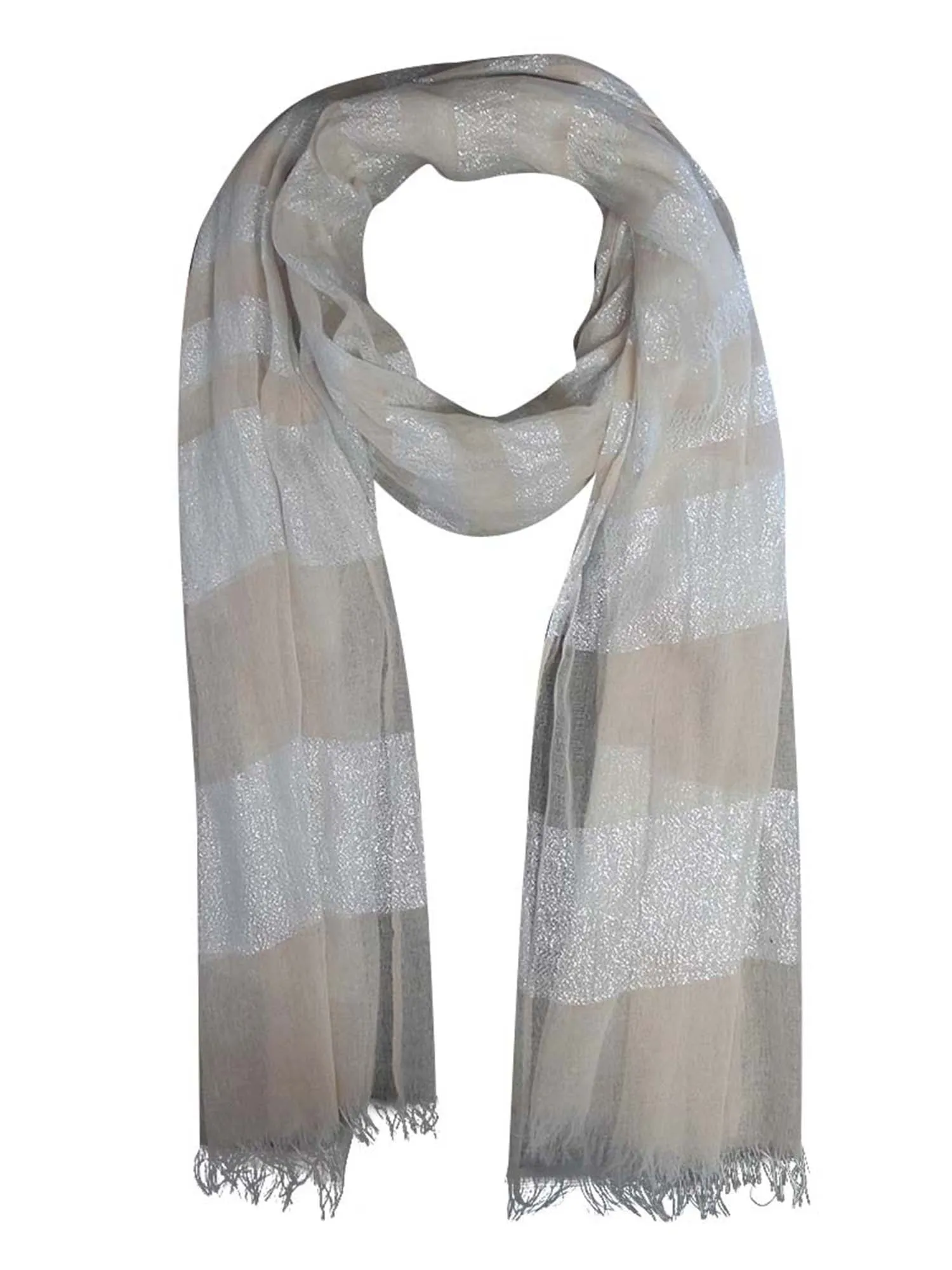 Metallic Light Scarf Shawl