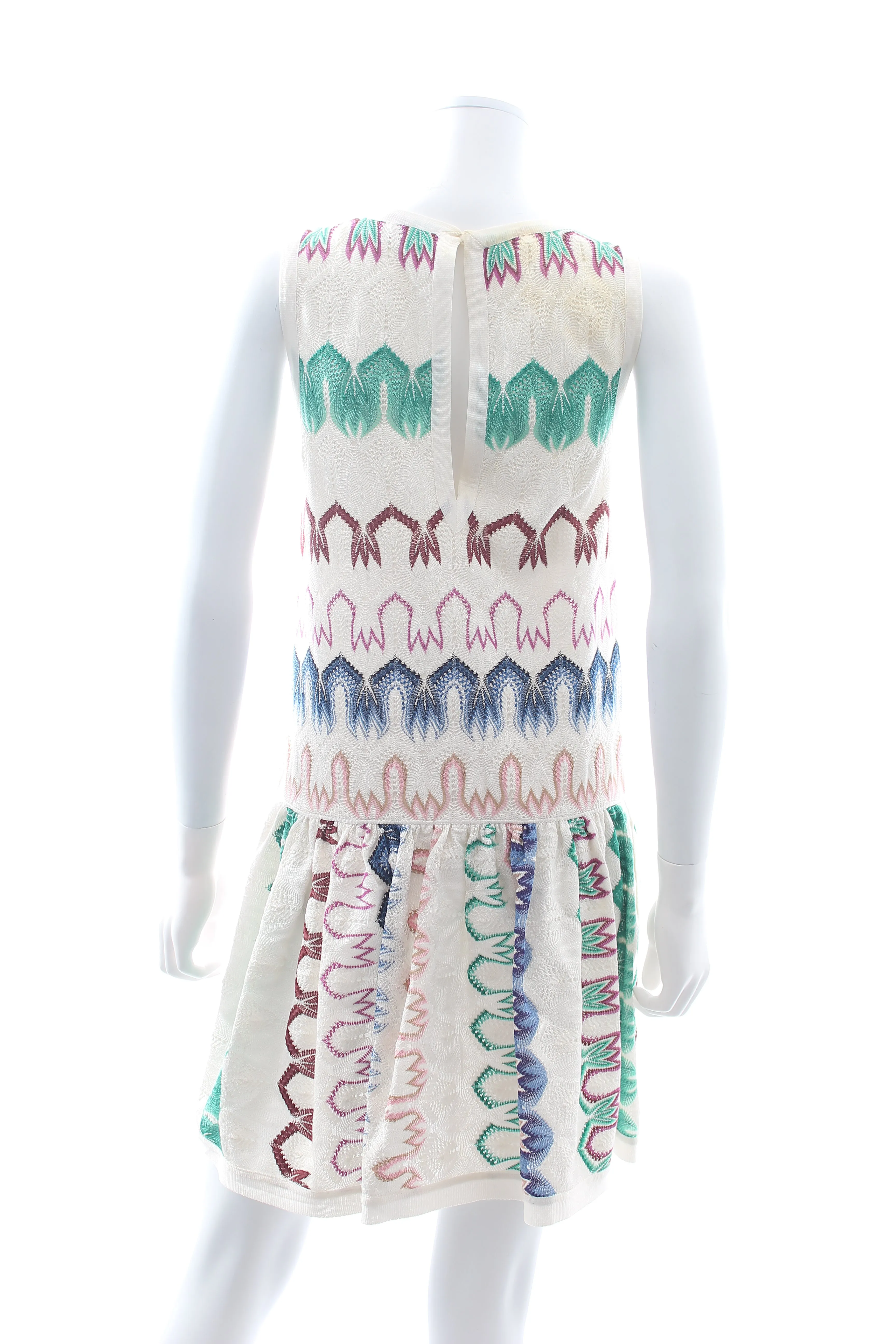 Missoni Pleated Cotton-Blend Knitted Dress