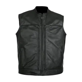 MKL - Quito Men's Motorcycle Leather Vest