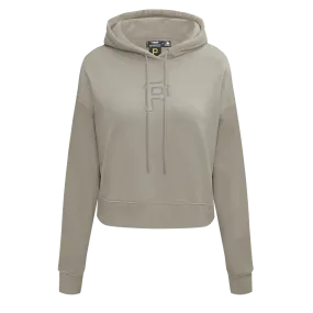 MLB PITTSBURGH PIRATES NEUTRAL WOMEN'S CROPPED PO HOODIE (TAUPE)