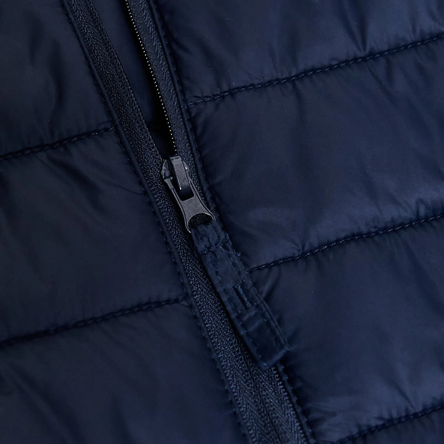 Navy Quilted Puffer Jacket