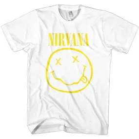 Nirvana Kids T-Shirt - Smiley Face - White