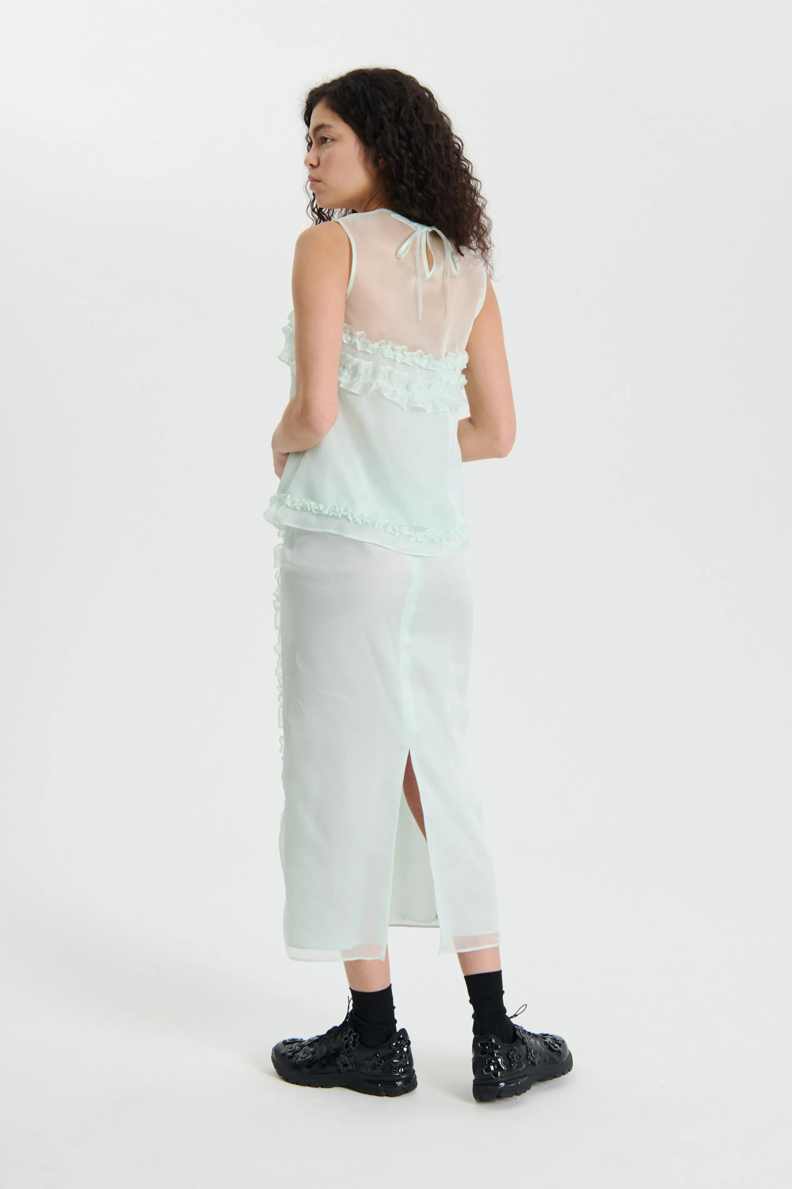 OCEAN | SKIRT SATIN ORGANZA MINT