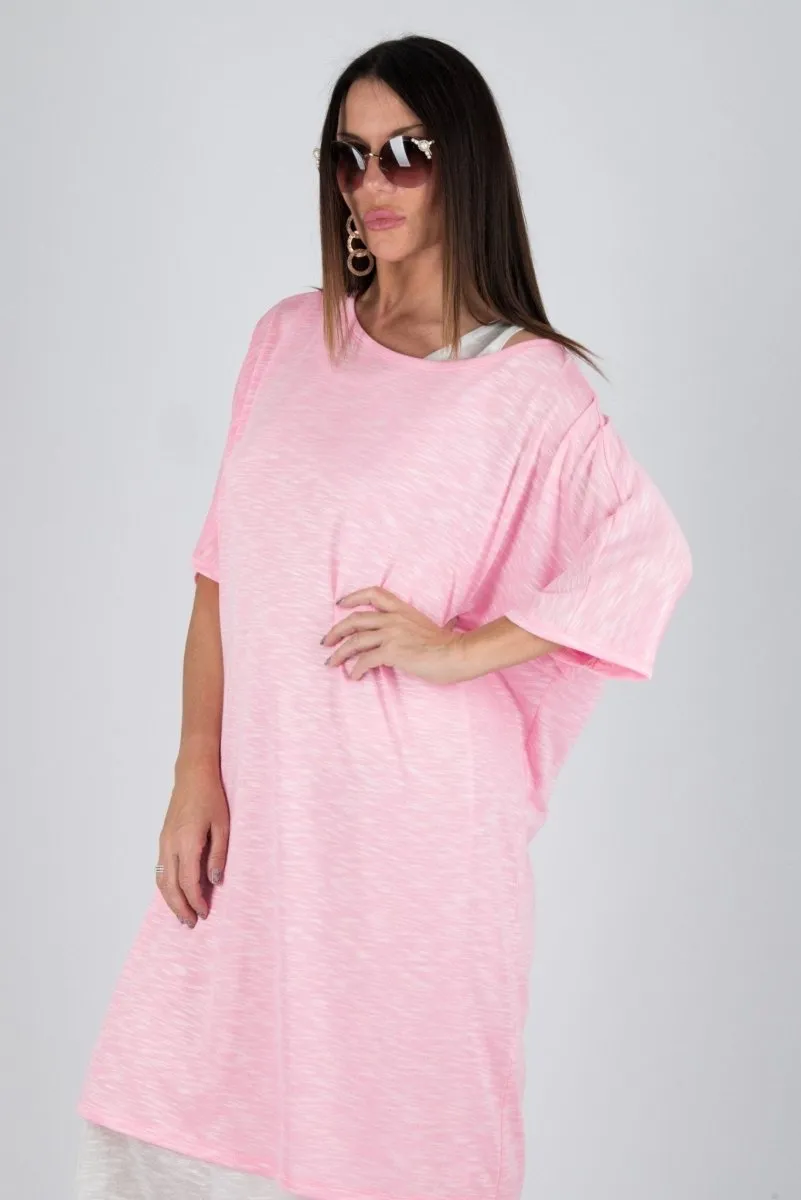 ODILE Pink Summer Dress in 2 parts on SALE