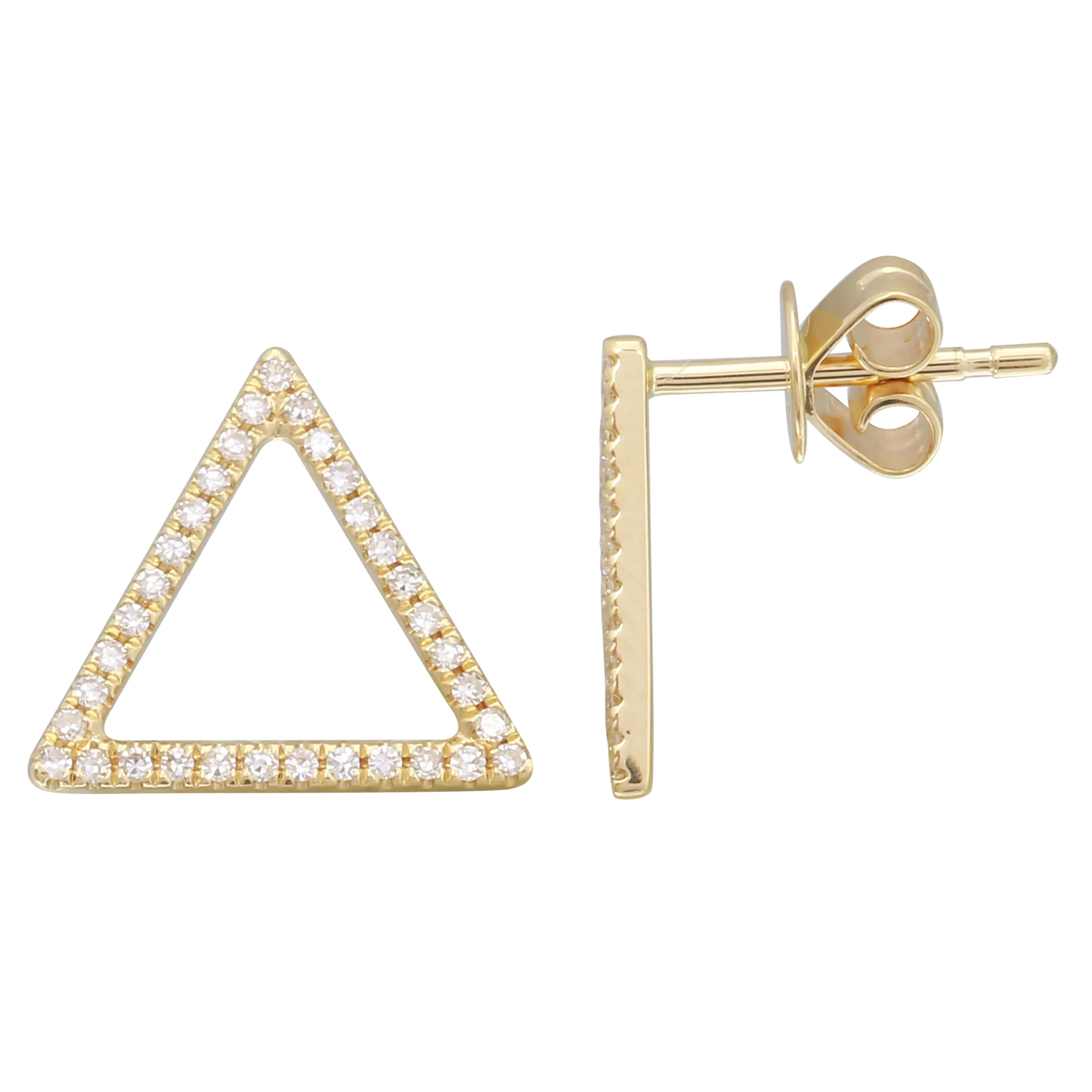 Open Triangle Studs