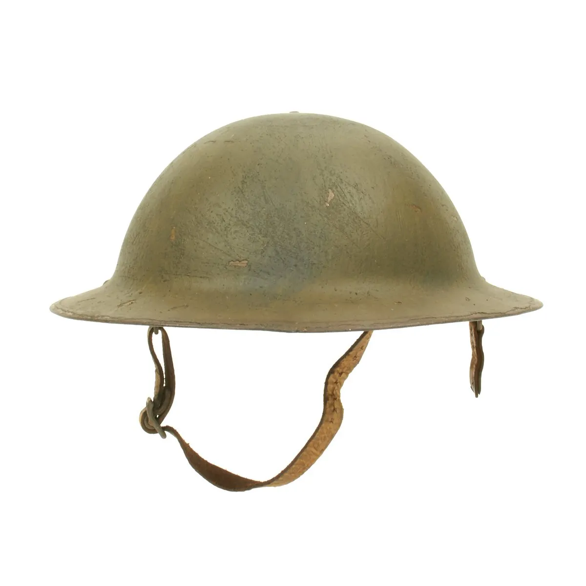 Original U.S. WWI M1917 Refurbished Doughboy Helmet of the 1st Infantry Division - The Big Red One