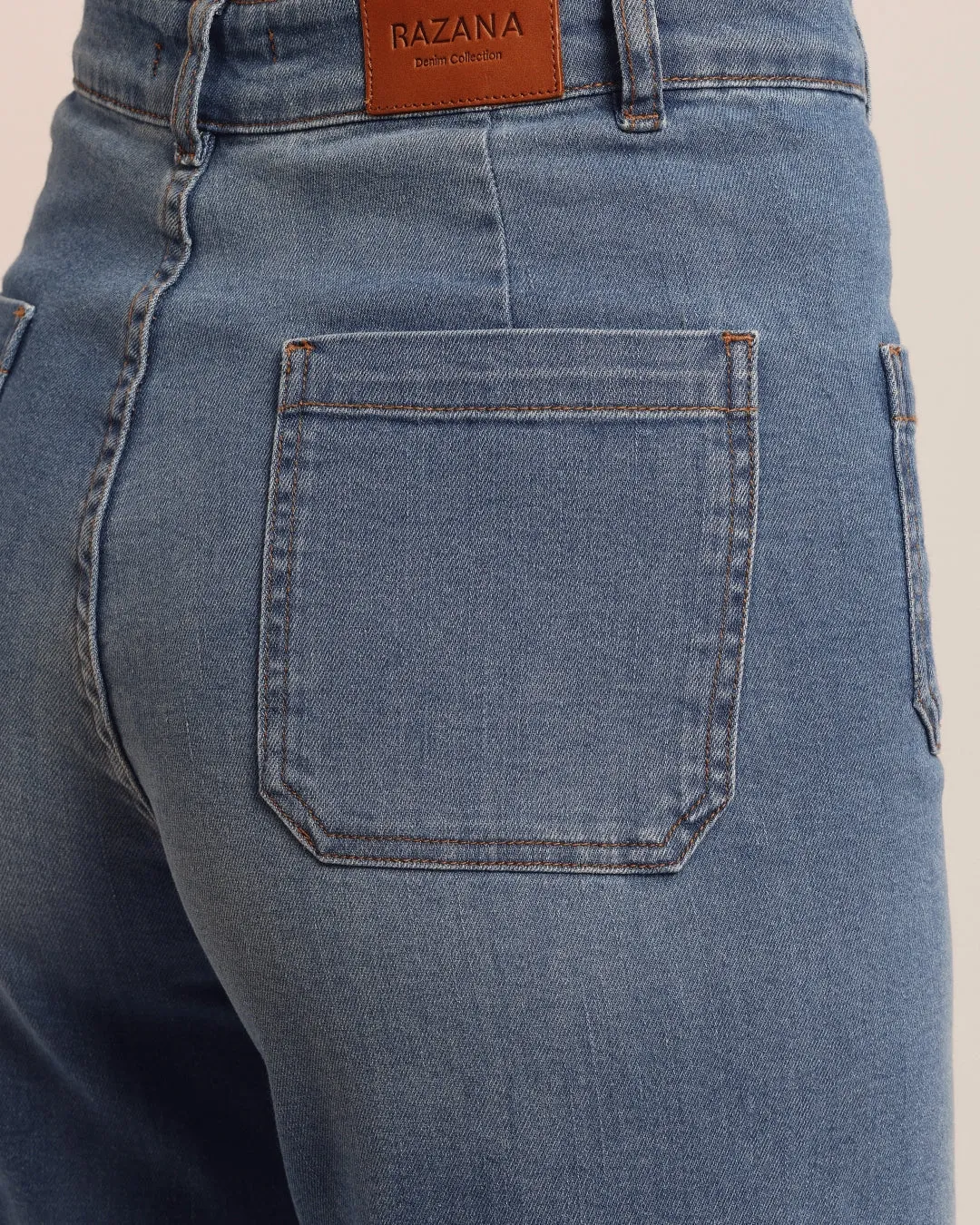 Pantalon Denim Bleu Stone