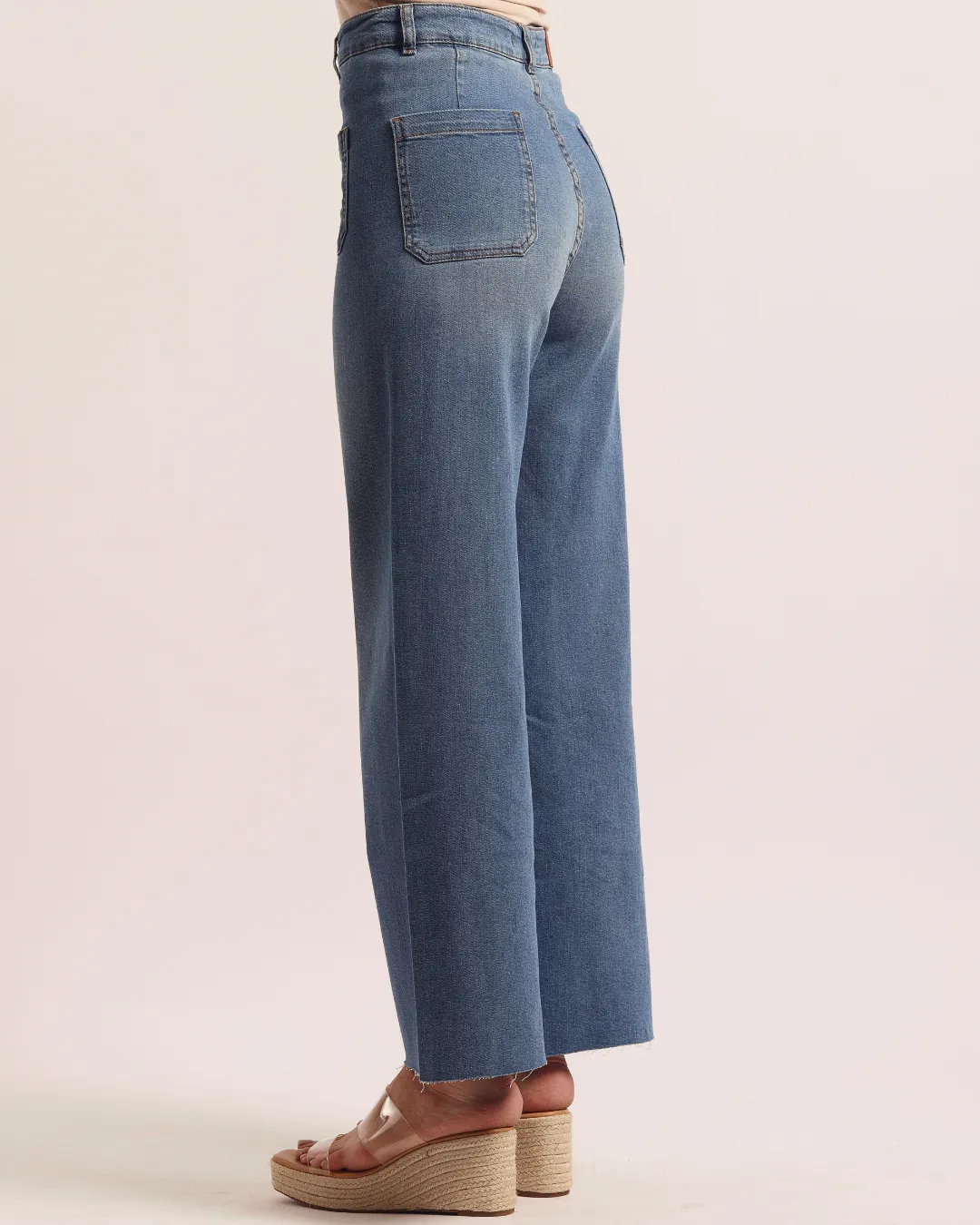 Pantalon Denim Bleu Stone