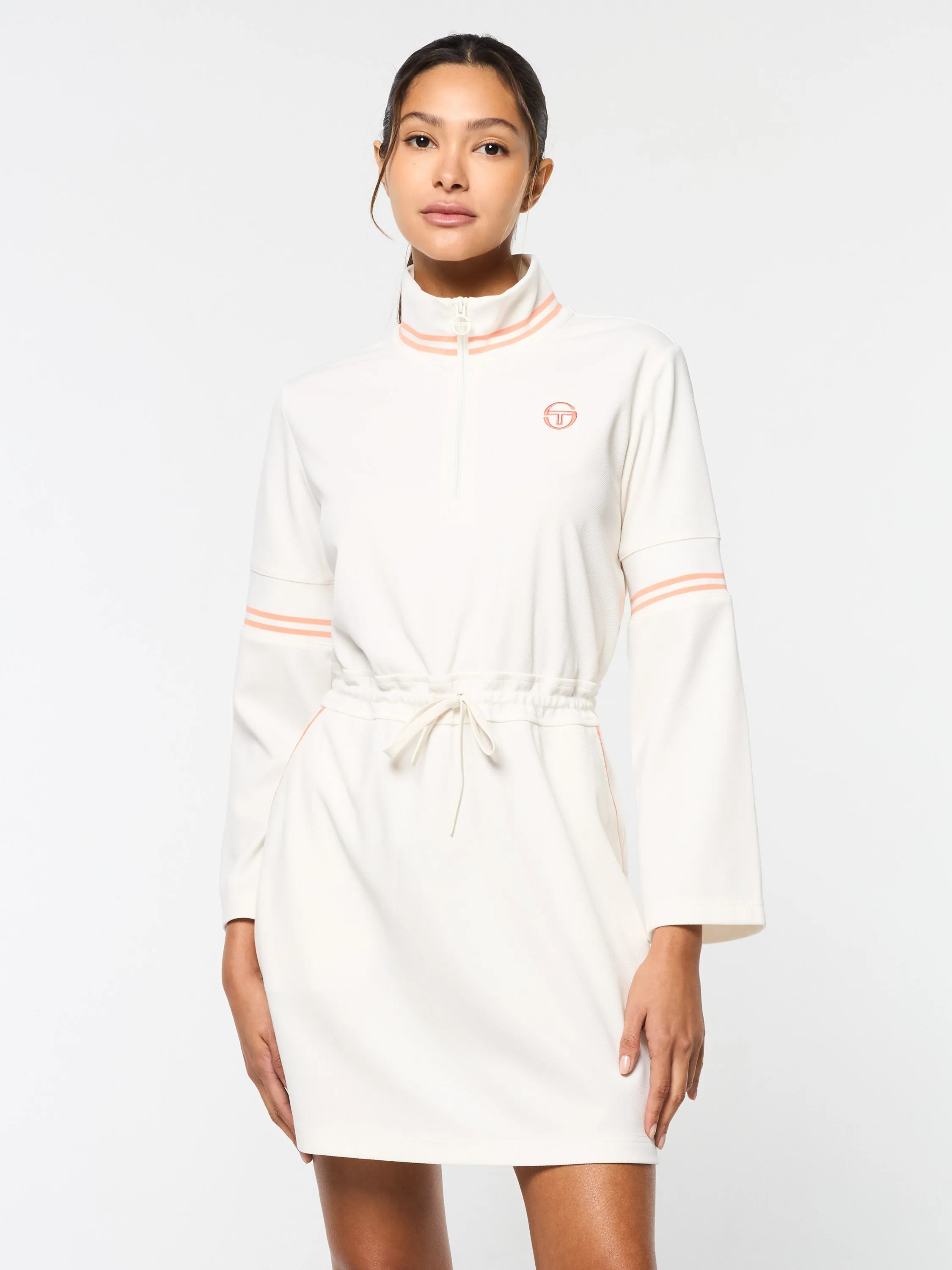 Pavia Twill Dress- Gardenia