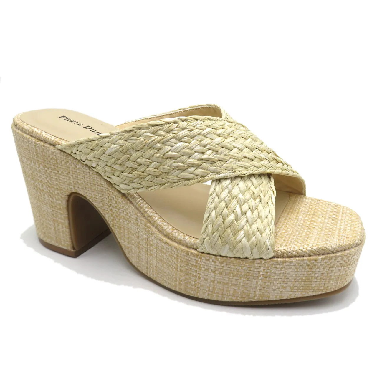 Pierre Dumas Women's Tayla-2 Wedge Sandal - Natural 27589-571