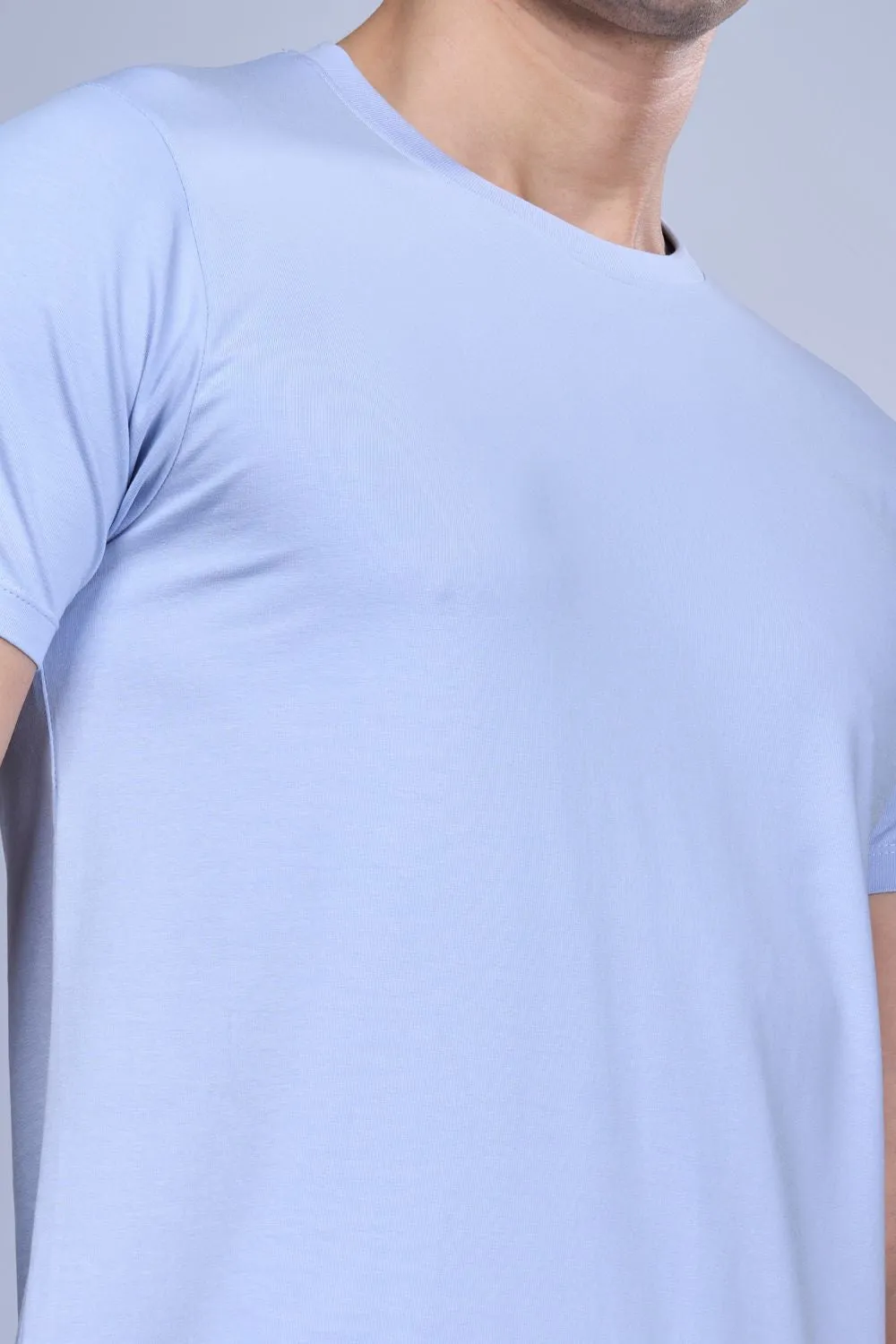 Powder Blue - Stretch t-shirt