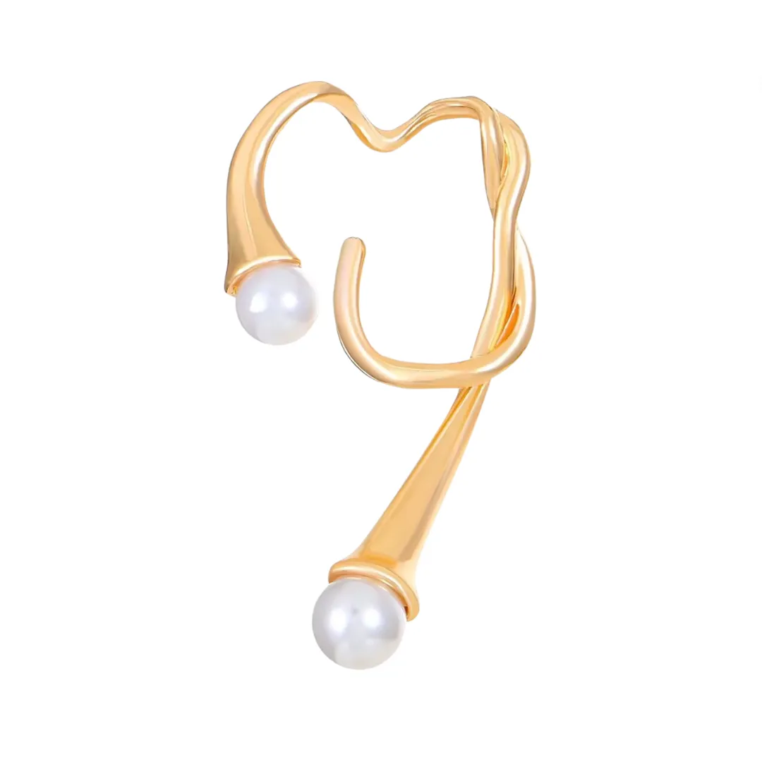 Pre Order:  Irregular Pearl Ear Bone Clip Earrings