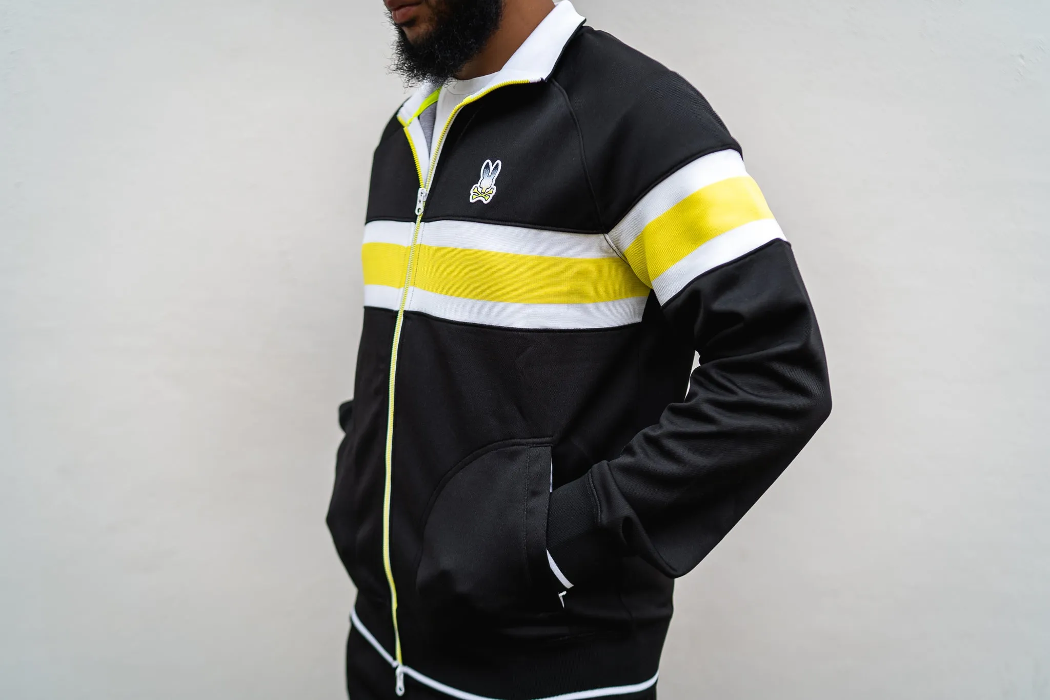 Psycho Bunny Clifton Track Jacket (Black)