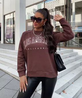 Pullover Los Angeles Braun