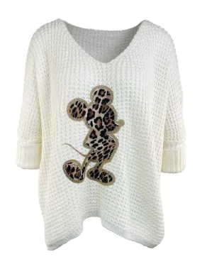 Pullover Mouse leo creme