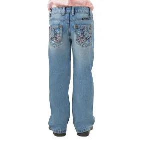 Pure Western Girls Sunny Boot Cut Jean-Faded Blue