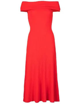 Red Knit Imogen Dress