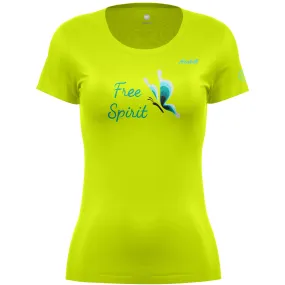 REDELK JUTTA SPIRIT T-SHIRT DONNA TRASPIRANTE MANICHE CORTE Colore Lime