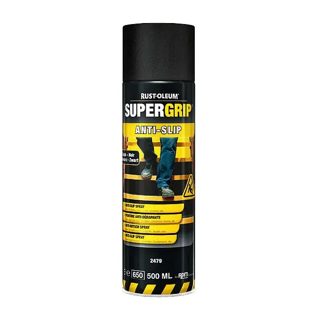 Rust-Oleum 2479 Supergrip Anti Slip Aerosols Black - 500ml