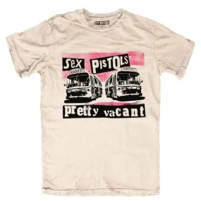 Sex Pistols Adult T-Shirt - Beige - Pretty Vacant