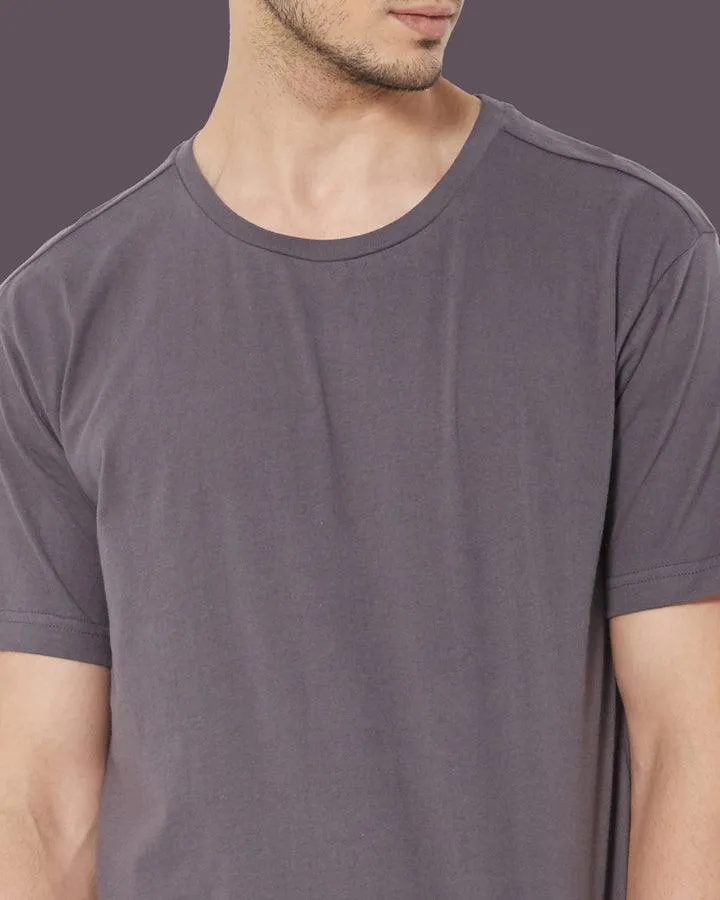 SHORT SLEEVE T SHIRT - Steel Grey