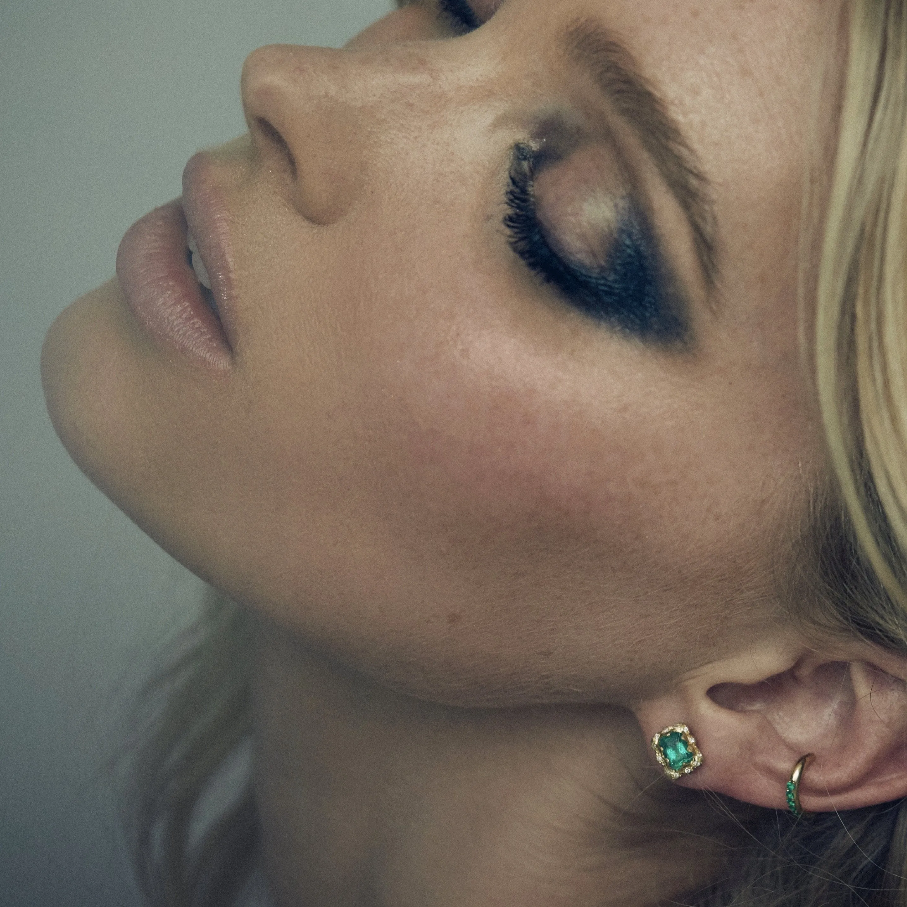 Single Row Emerald Ear Cuff | Ready to Ship