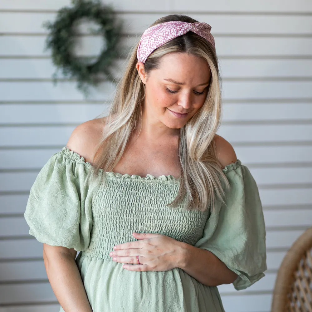 Soft Wild Thing Headband - Blush Snake