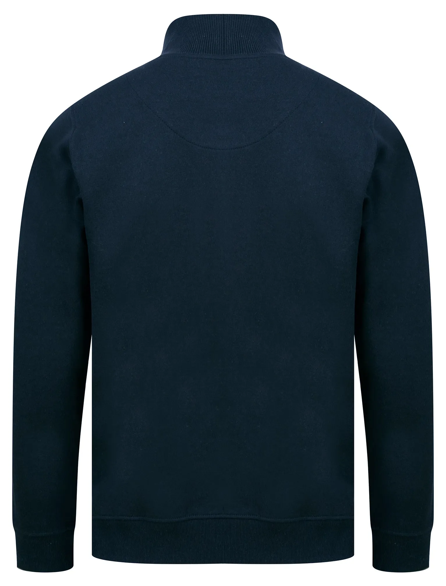 Solimba Quarter Zip Funnel Neck Pullover Sweat in Sky Captain Navy - Tokyo Laundry