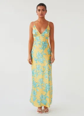 Sorrento Sun Maxi Dress - Golden Bloom