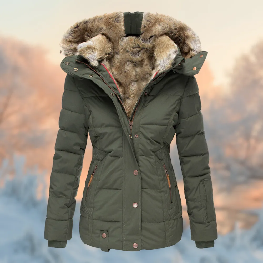 Stella Marie Parka | Lange waterdichte winterjas met fleece voering voor dames