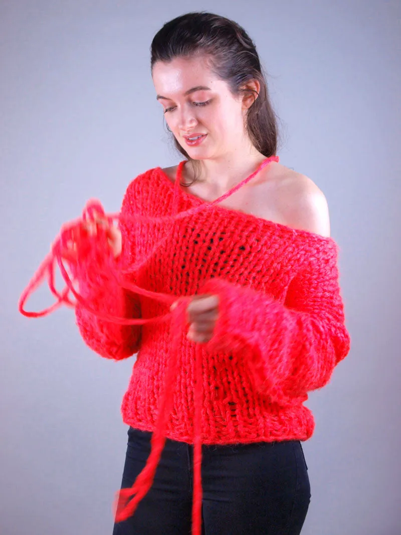 STRICK-BOX Leuchtend pinker oder neon grüner Pullover: Hingucker NEONI