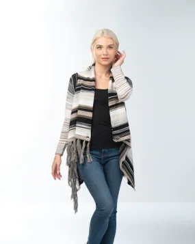 Striped Cardigan Khaki