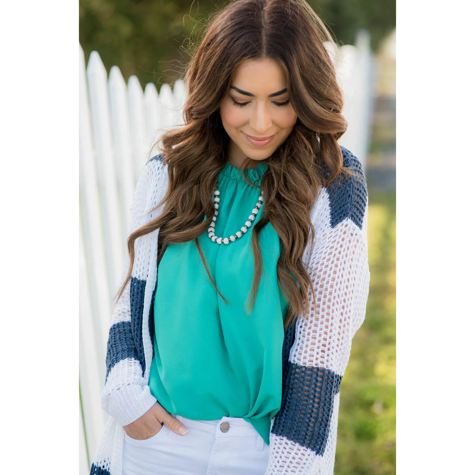 Striped Knit Cardigan