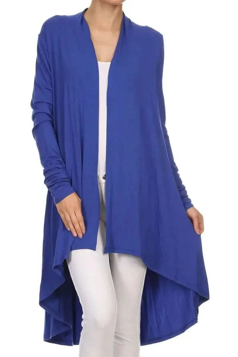 Sustainable Bamboo Elegant Open Front Cardigan for Chic Comfort