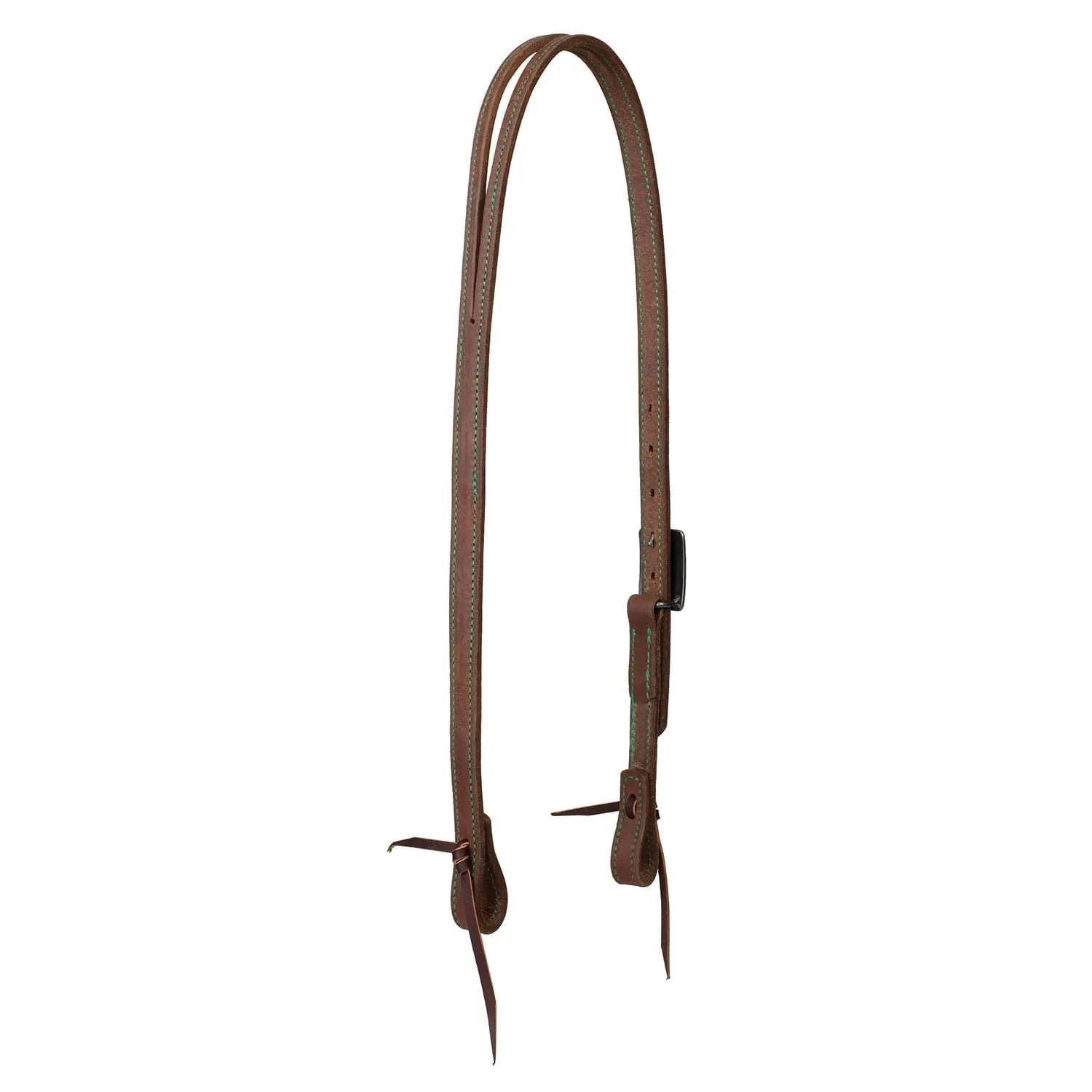 Synergy Harness Leather Headstall with Designer Hardware, 3/4", Split Ear