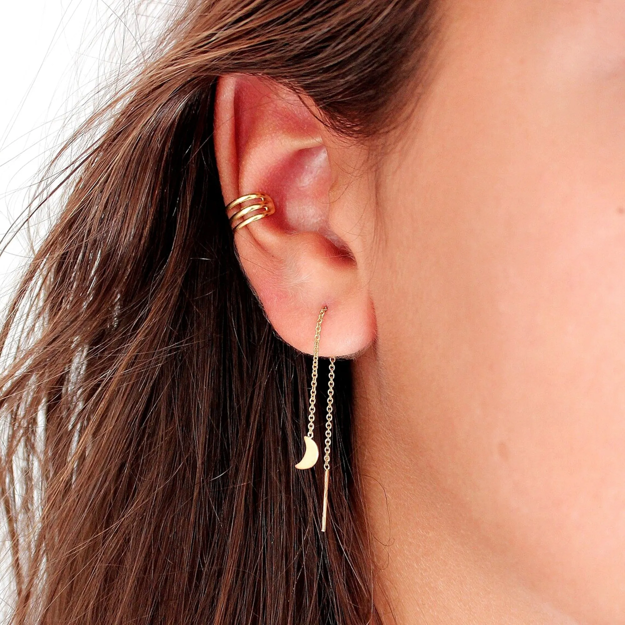 Triple Hoop Conch Ear Cuff