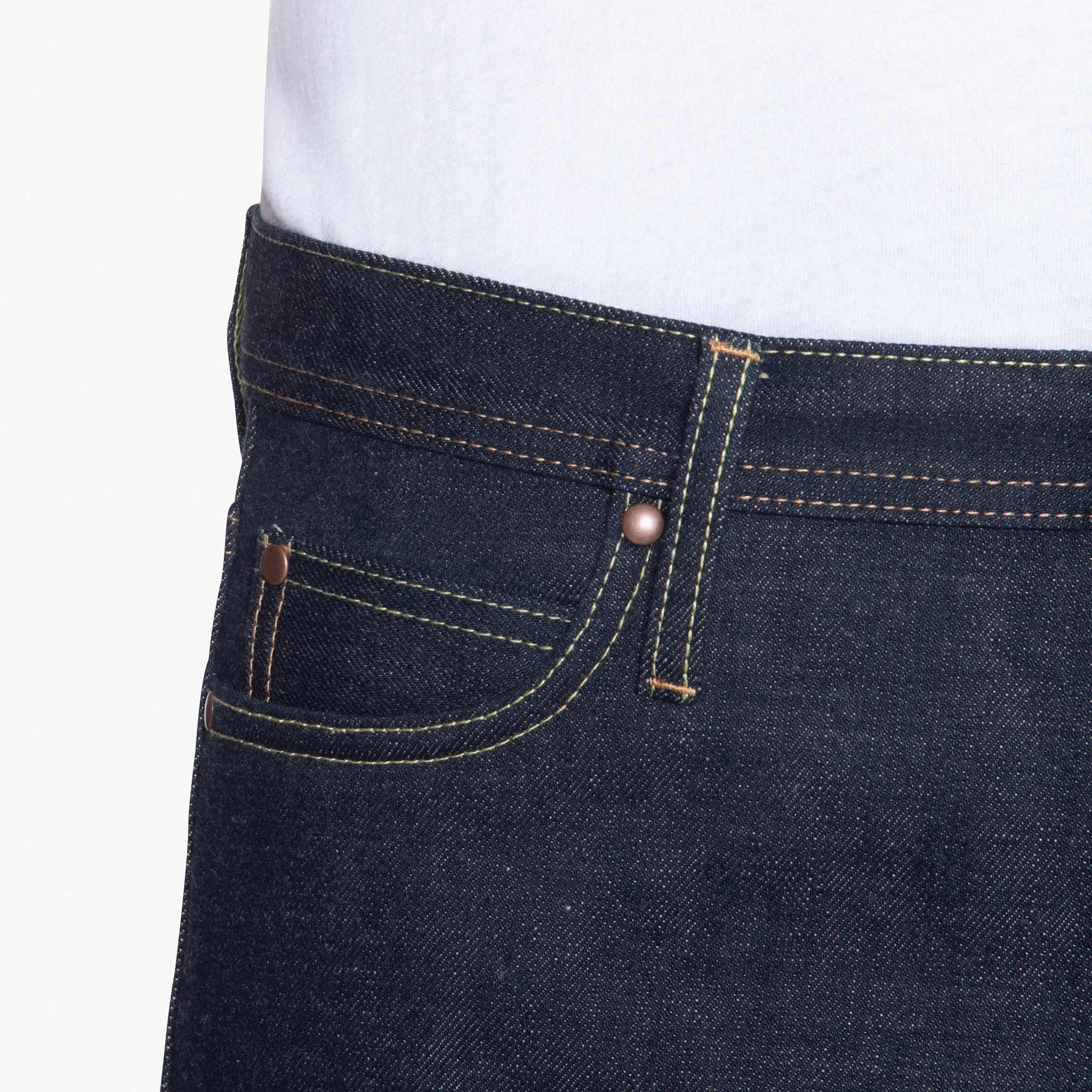 UB169 Skinny Fit - 18oz Slub Selvedge With Natural Seed Weft