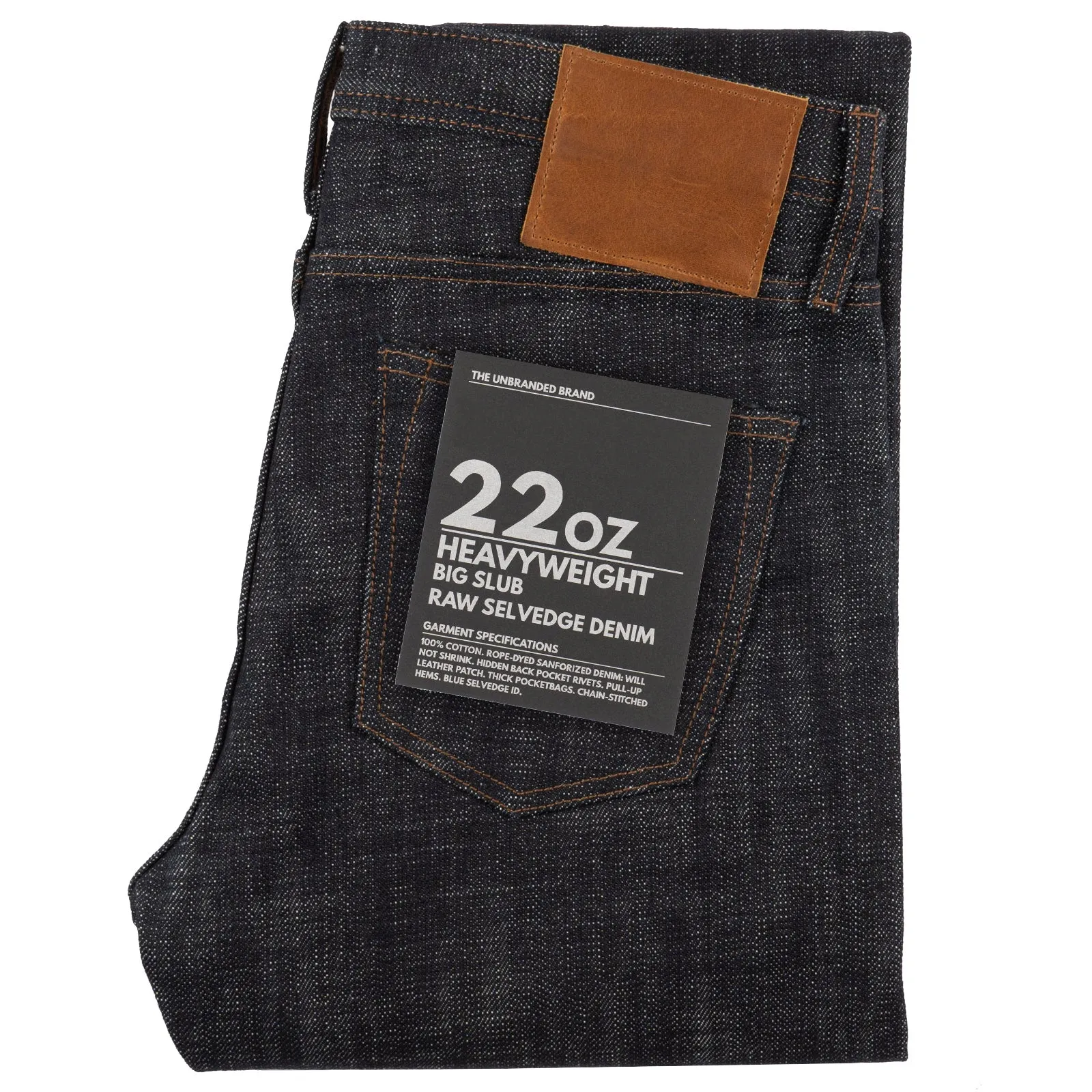 UB170 Skinny - 22oz Heavyweight Big Slub Selvedge Denim