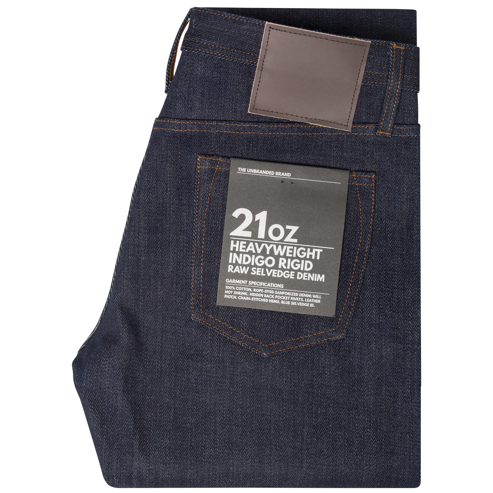 UB221 Tapered Fit - 21oz Heavyweight Indigo Selvedge Denim