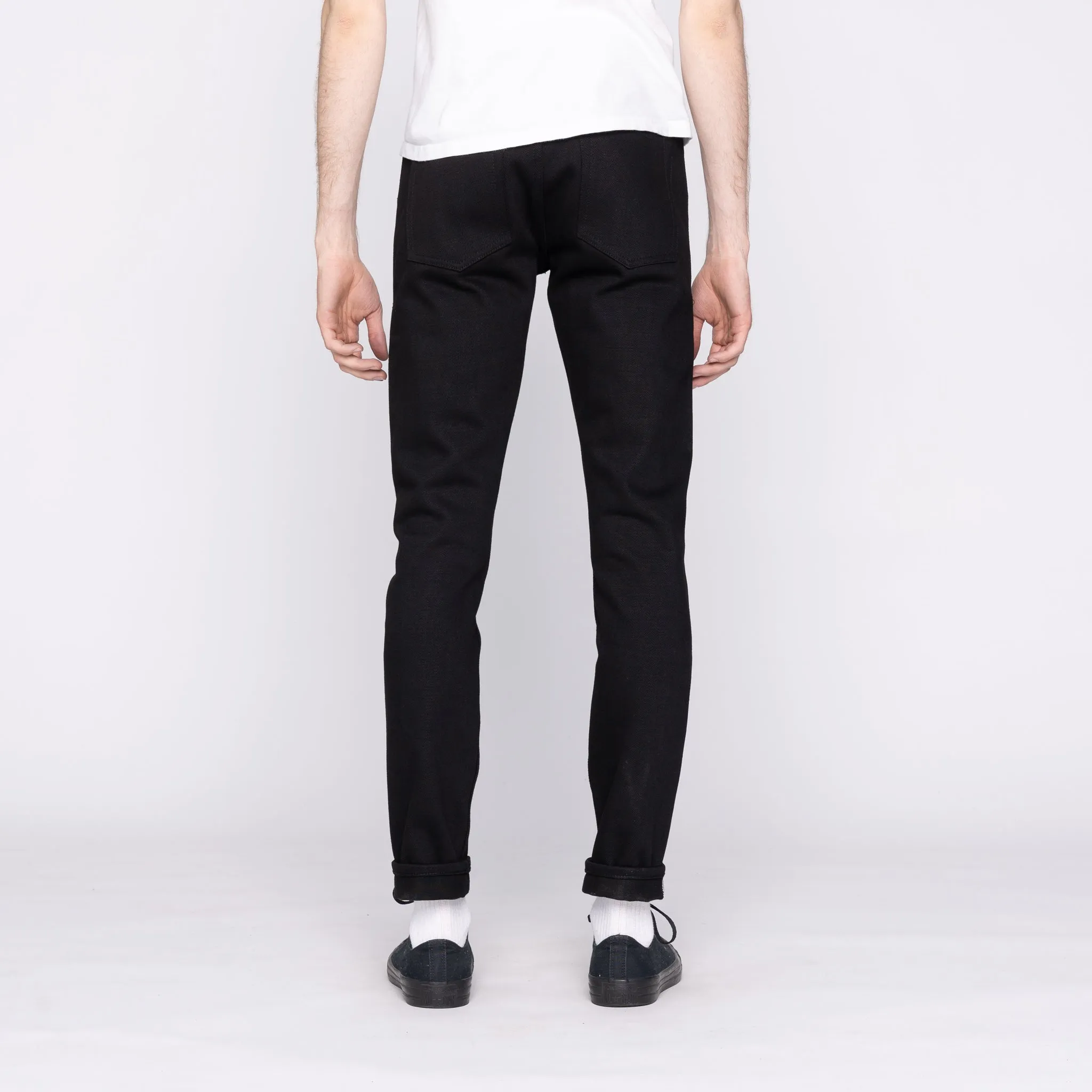 UB442 Tight Fit - 21oz Heavyweight Solid Black Selvedge