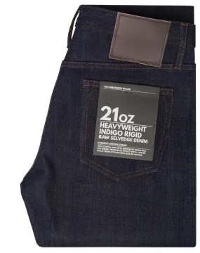 UnBranded Brand UB221 Tapered Fit 21oz Indigo Selvedge Denim Jeans