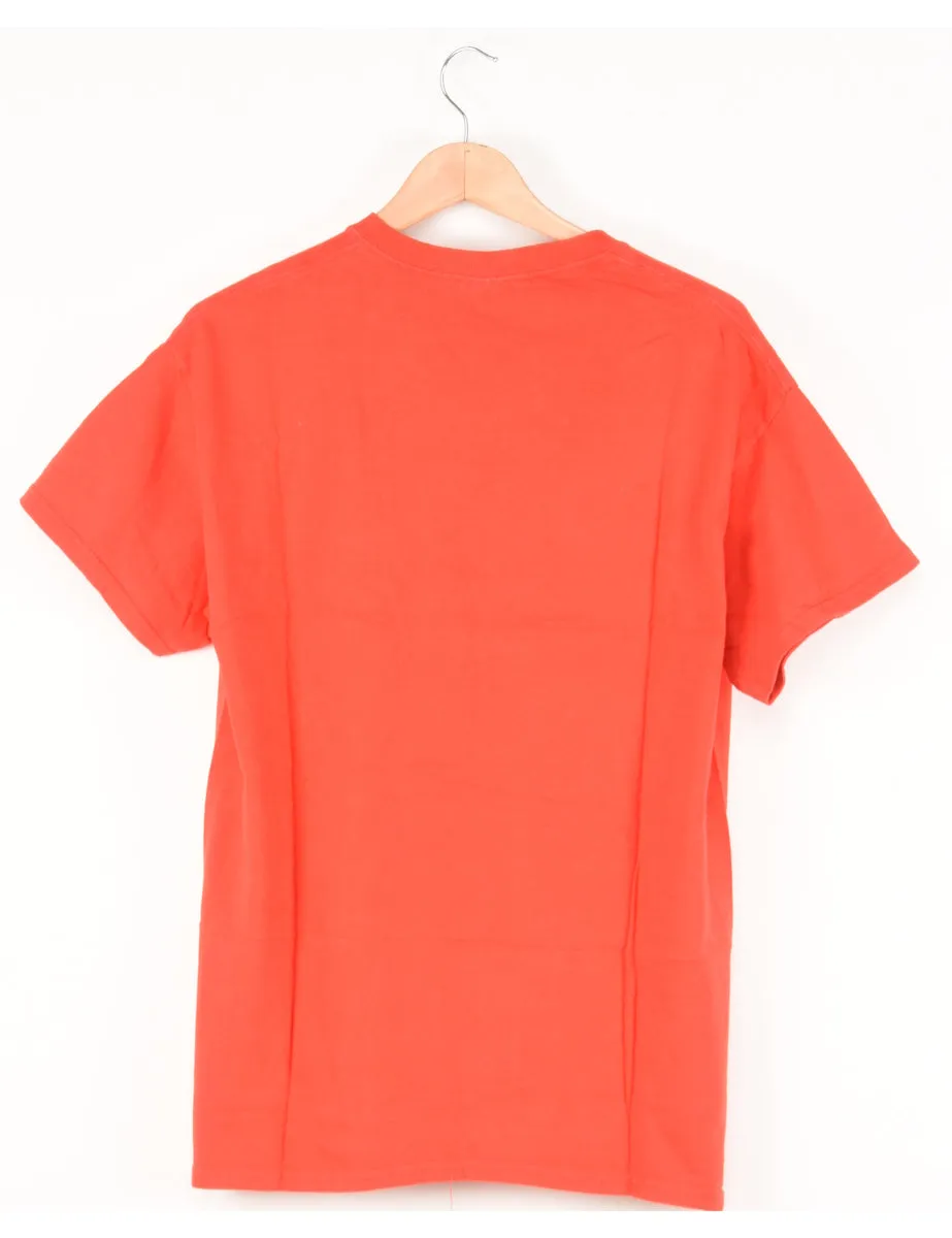 Utah Red Printed T-shirt - L