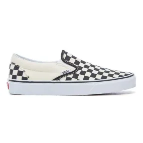 VANS CLASSIC SLIP-ON CHECKERBOARD SHOES - BLACK WHITE