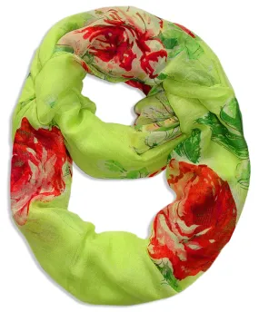 Vintage Floral Infinity Loop Scarves